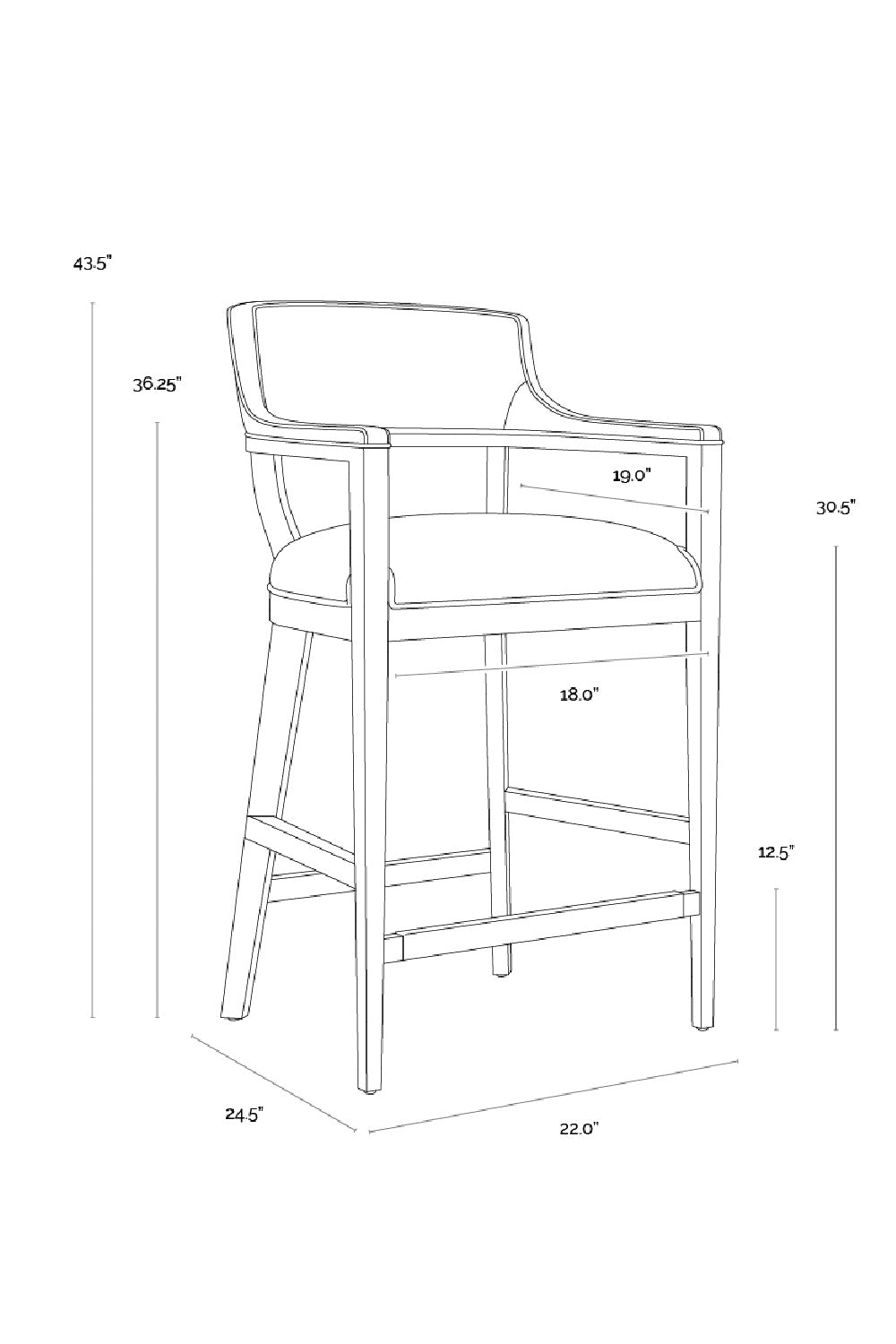   Modern European furniture - Oak Wood Frame Leather Barstool - www.oroa.com | Oroa.com