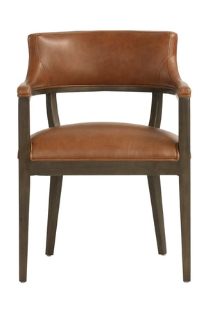   Modern European furniture - Oak Framed Leather Dining Chair - www.oroa.com | Oroa.com