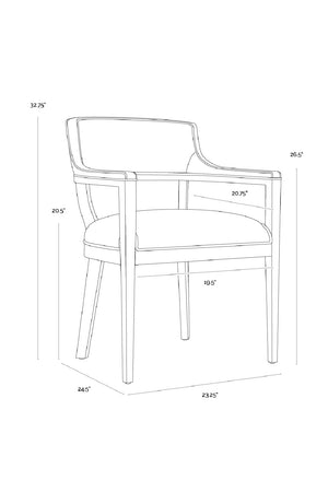   Modern European furniture - Oak Framed Leather Dining Chair - www.oroa.com | Oroa.com