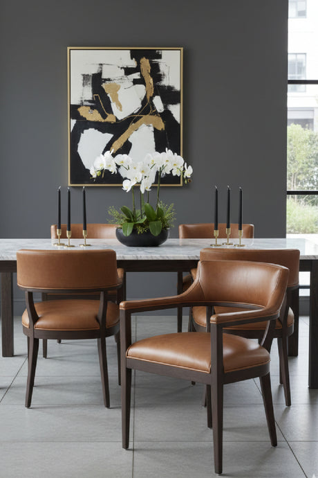   Modern European furniture - Oak Framed Leather Dining Chair - www.oroa.com | Oroa.com