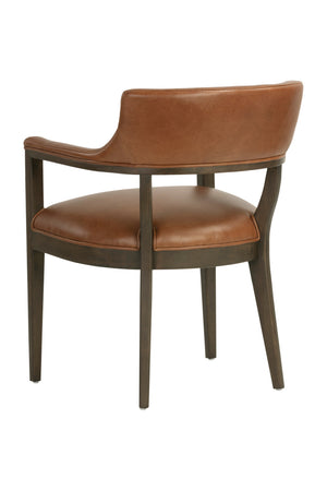   Modern European furniture - Oak Framed Leather Dining Chair - www.oroa.com | Oroa.com