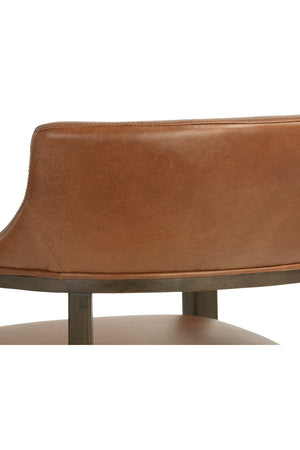   Modern European furniture - Oak Framed Leather Dining Chair - www.oroa.com | Oroa.com