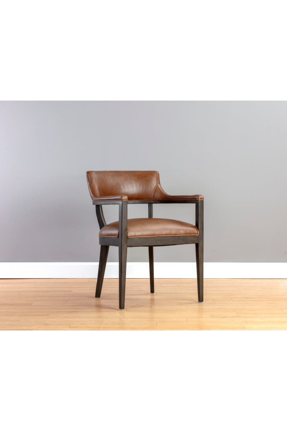   Modern European furniture - Oak Framed Leather Dining Chair - www.oroa.com | Oroa.com
