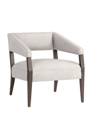   Modern European furniture - Brown Oak Leather Lounge Chair - www.oroa.com | Oroa.com