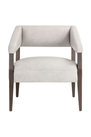   Modern European furniture - Brown Oak Leather Lounge Chair - www.oroa.com | Oroa.com