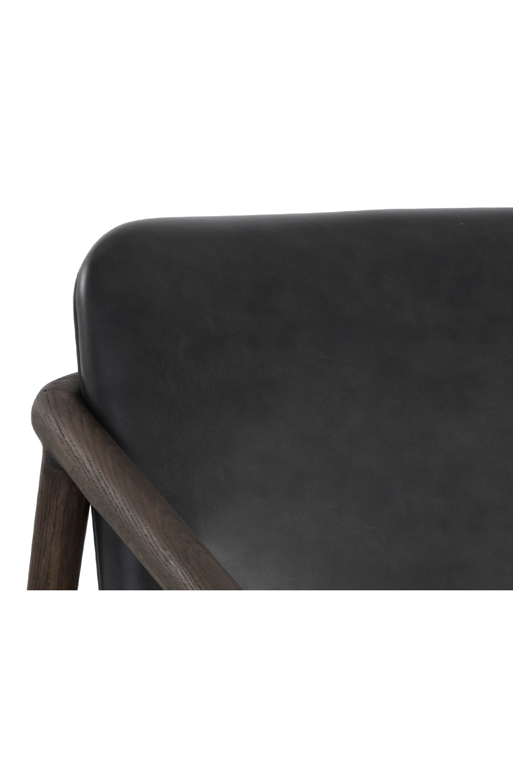   Modern European furniture - Black Leather Oak Lounge Chair - www.oroa.com | Oroa.com