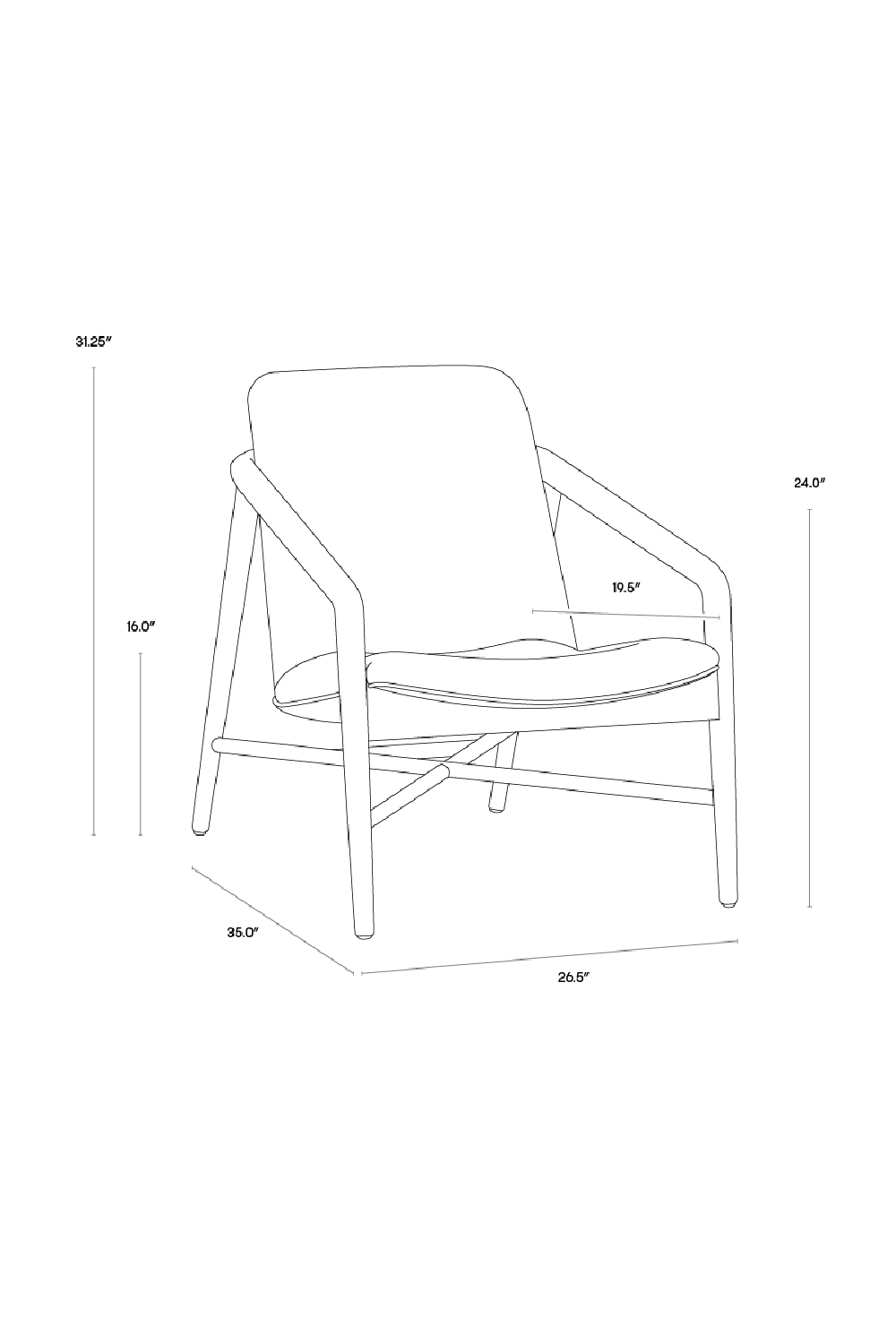   Modern European furniture - Black Leather Oak Lounge Chair - www.oroa.com | Oroa.com