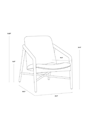   Modern European furniture - Black Leather Oak Lounge Chair - www.oroa.com | Oroa.com