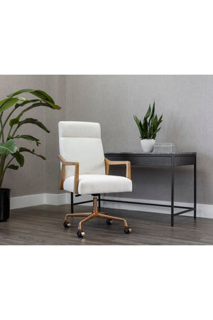   Modern European furniture - High-Back Ivory Office Chair - www.oroa.com | Oroa.com