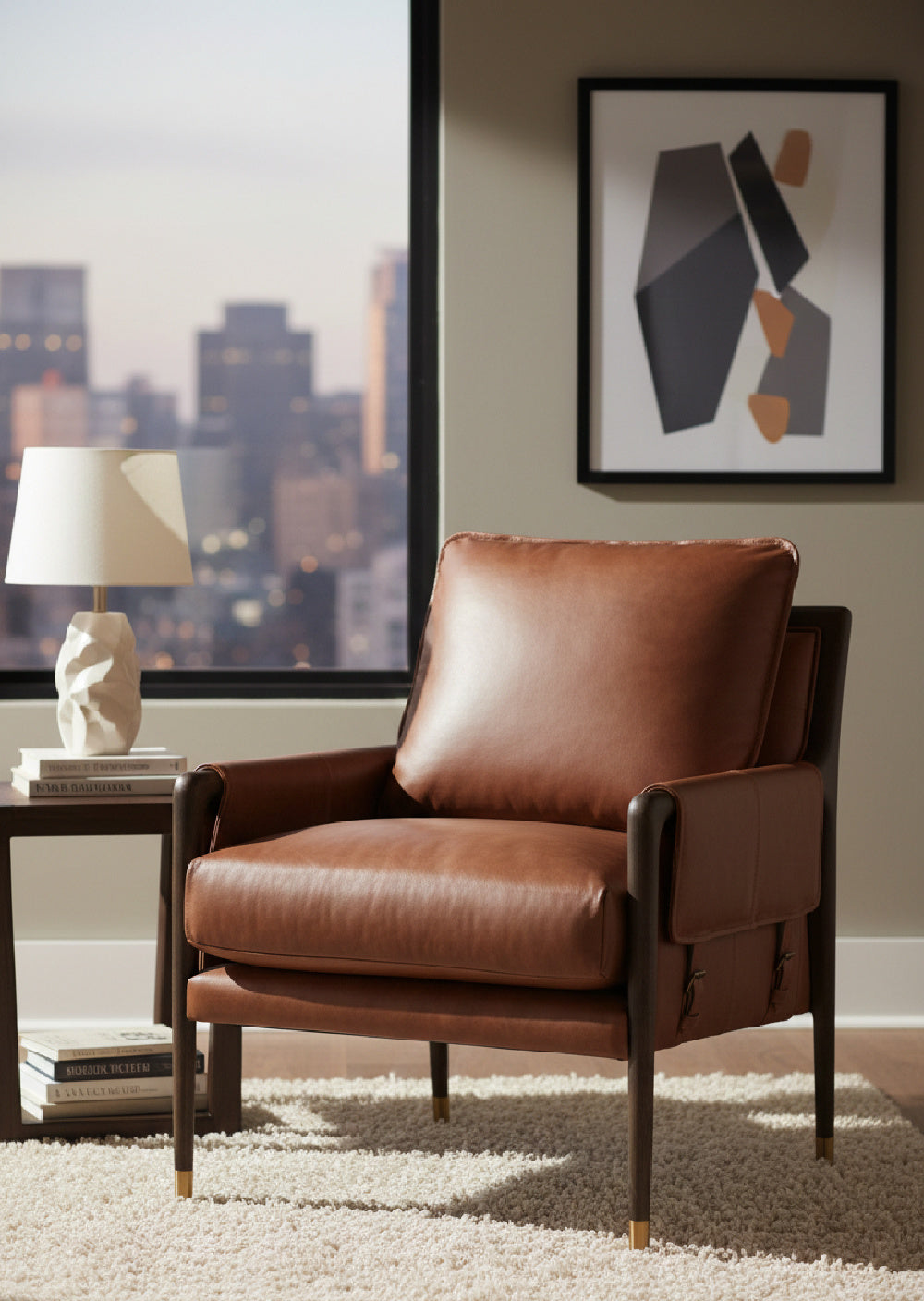   Modern European furniture - Vintage Style Leather Lounge Chair - www.oroa.com | Oroa.com