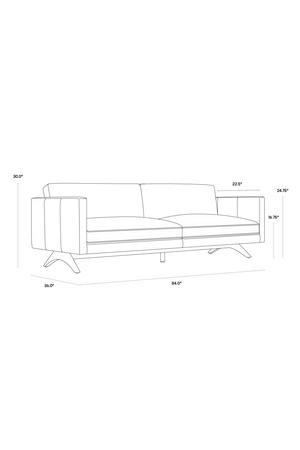   Modern European furniture - Retro-Inspired Leather Sofa - www.oroa.com | Oroa.com