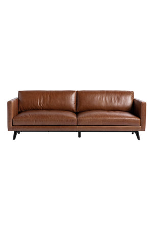   Modern European furniture - Oak‑Leg Leather Sofa - www.oroa.com | Oroa.com