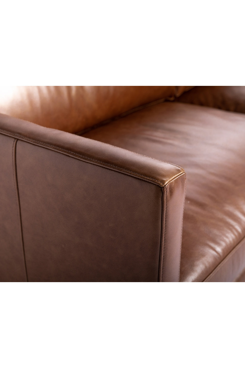   Modern European furniture - Oak‑Leg Leather Sofa - www.oroa.com | Oroa.com