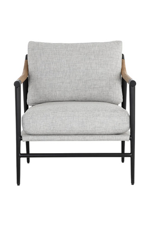   Modern European furniture - Light Gray Fabric Lounge Chair - www.oroa.com | Oroa.com