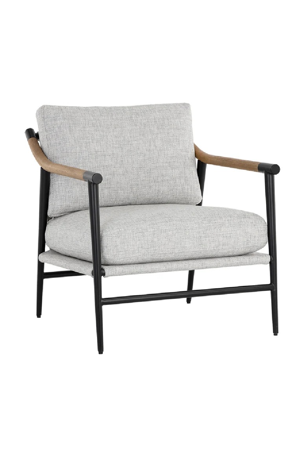   Modern European furniture - Light Gray Fabric Lounge Chair - www.oroa.com | Oroa.com
