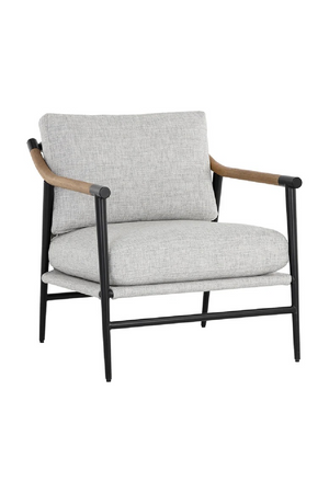   Modern European furniture - Light Gray Fabric Lounge Chair - www.oroa.com | Oroa.com