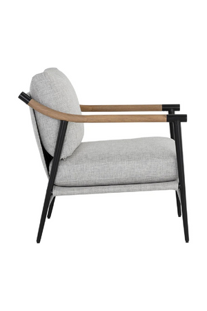   Modern European furniture - Light Gray Fabric Lounge Chair - www.oroa.com | Oroa.com