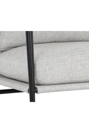   Modern European furniture - Light Gray Fabric Lounge Chair - www.oroa.com | Oroa.com