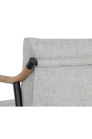   Modern European furniture - Light Gray Fabric Lounge Chair - www.oroa.com | Oroa.com