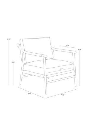   Modern European furniture - Light Gray Fabric Lounge Chair - www.oroa.com | Oroa.com