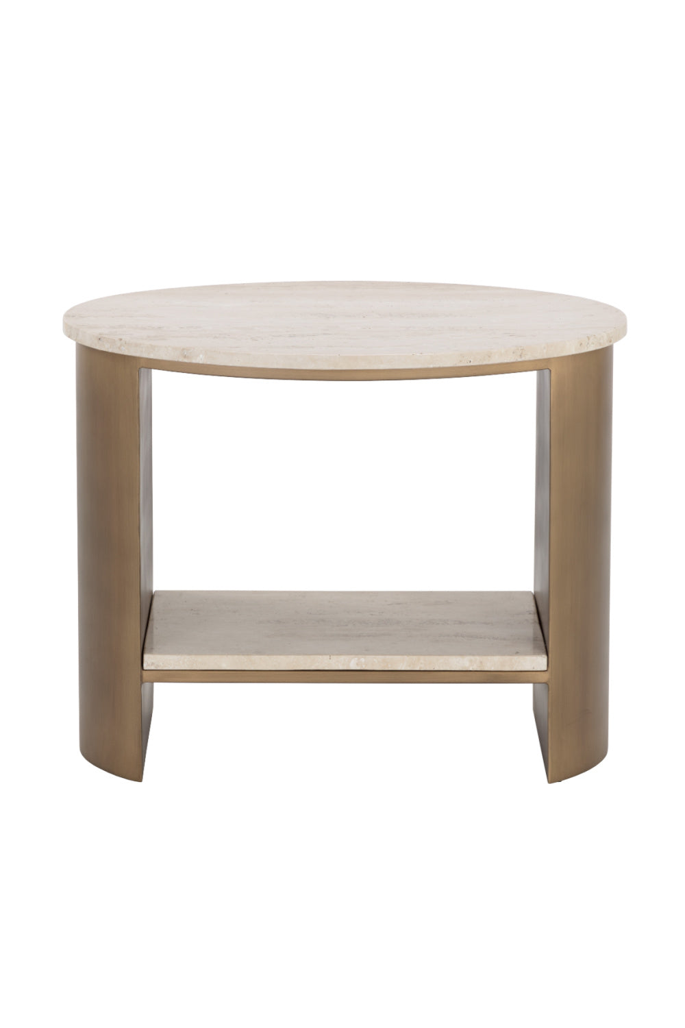   Modern European furniture - Oval Travertine Side Table - www.oroa.com | Oroa.com