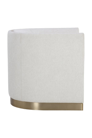   Modern European furniture - Gold Inlay Curved Lounge Chair - www.oroa.com | Oroa.com