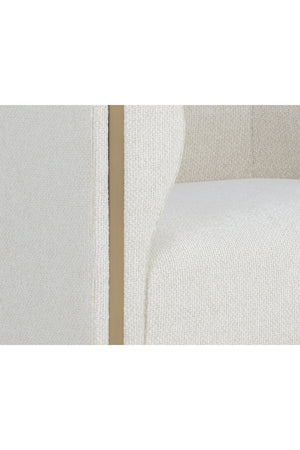  Modern European furniture - Gold Inlay Curved Lounge Chair - www.oroa.com | Oroa.com