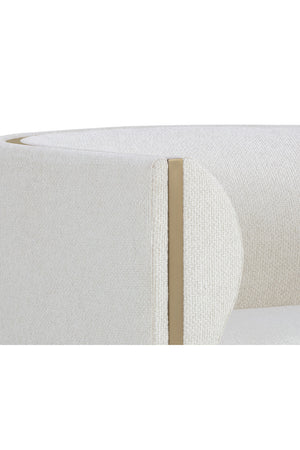   Modern European furniture - Gold Inlay Curved Lounge Chair - www.oroa.com | Oroa.com