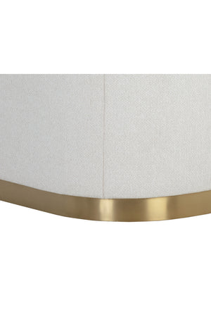   Modern European furniture - Gold Inlay Curved Lounge Chair - www.oroa.com | Oroa.com
