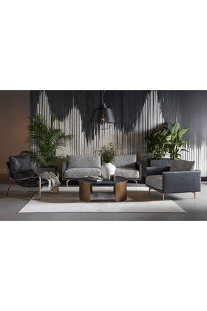   Modern European furniture - Scooped Leather Lounge Chair - www.oroa.com | Oroa.com