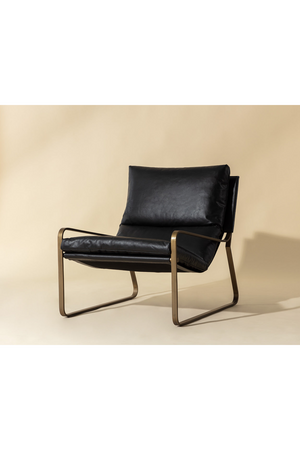   Modern European furniture - Scooped Leather Lounge Chair - www.oroa.com | Oroa.com