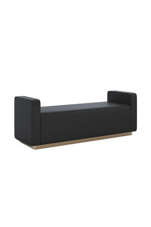   Modern European furniture - Channel-Tufted Fabric Bench - www.oroa.com | Oroa.com