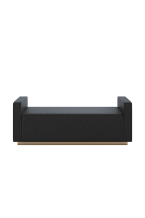   Modern European furniture - Channel-Tufted Fabric Bench - www.oroa.com | Oroa.com