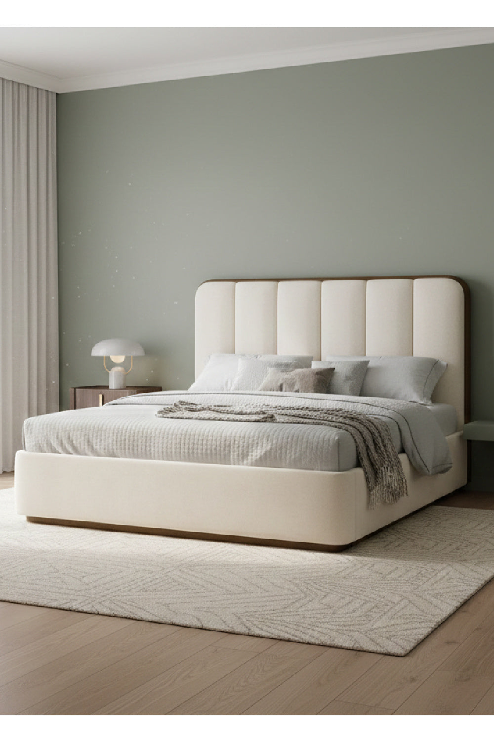   Modern European furniture - Channel Tufted Bed - www.oroa.com | Oroa.com