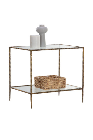   Modern European furniture - Hand-hammered Metal Nightstand - www.oroa.com | Oroa.com