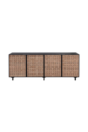   Modern European furniture - Sueded Tan Leather Sideboard - www.oroa.com | Oroa.com