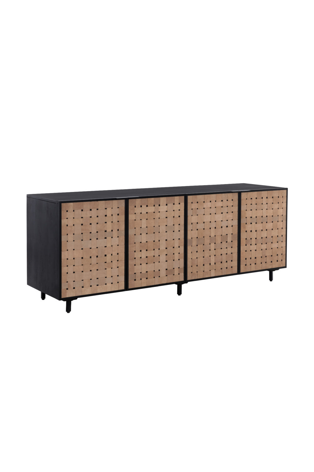   Modern European furniture - Sueded Tan Leather Sideboard - www.oroa.com | Oroa.com