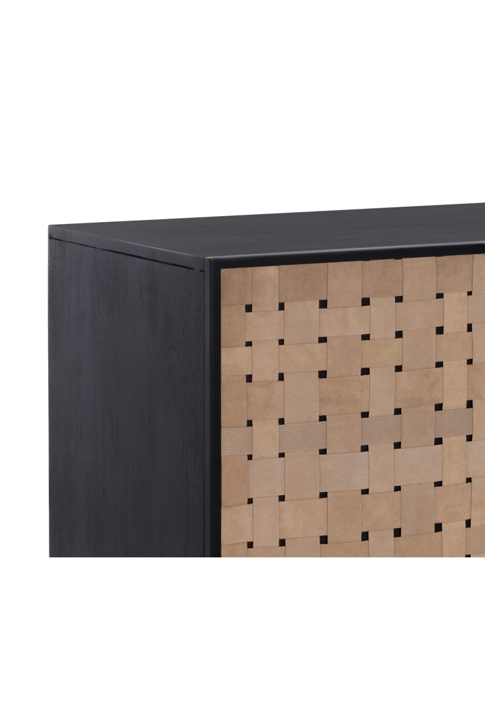   Modern European furniture - Sueded Tan Leather Sideboard - www.oroa.com | Oroa.com