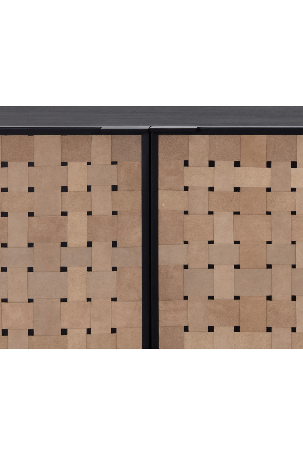   Modern European furniture - Sueded Tan Leather Sideboard - www.oroa.com | Oroa.com