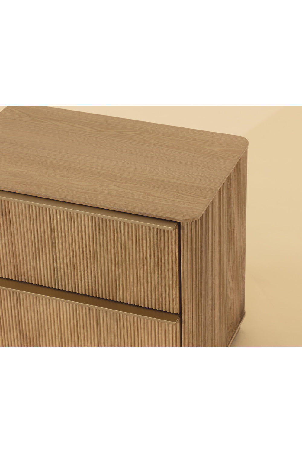   Modern European furniture - Reeded Oak 2-Drawer Nightstand - www.oroa.com | Oroa.com