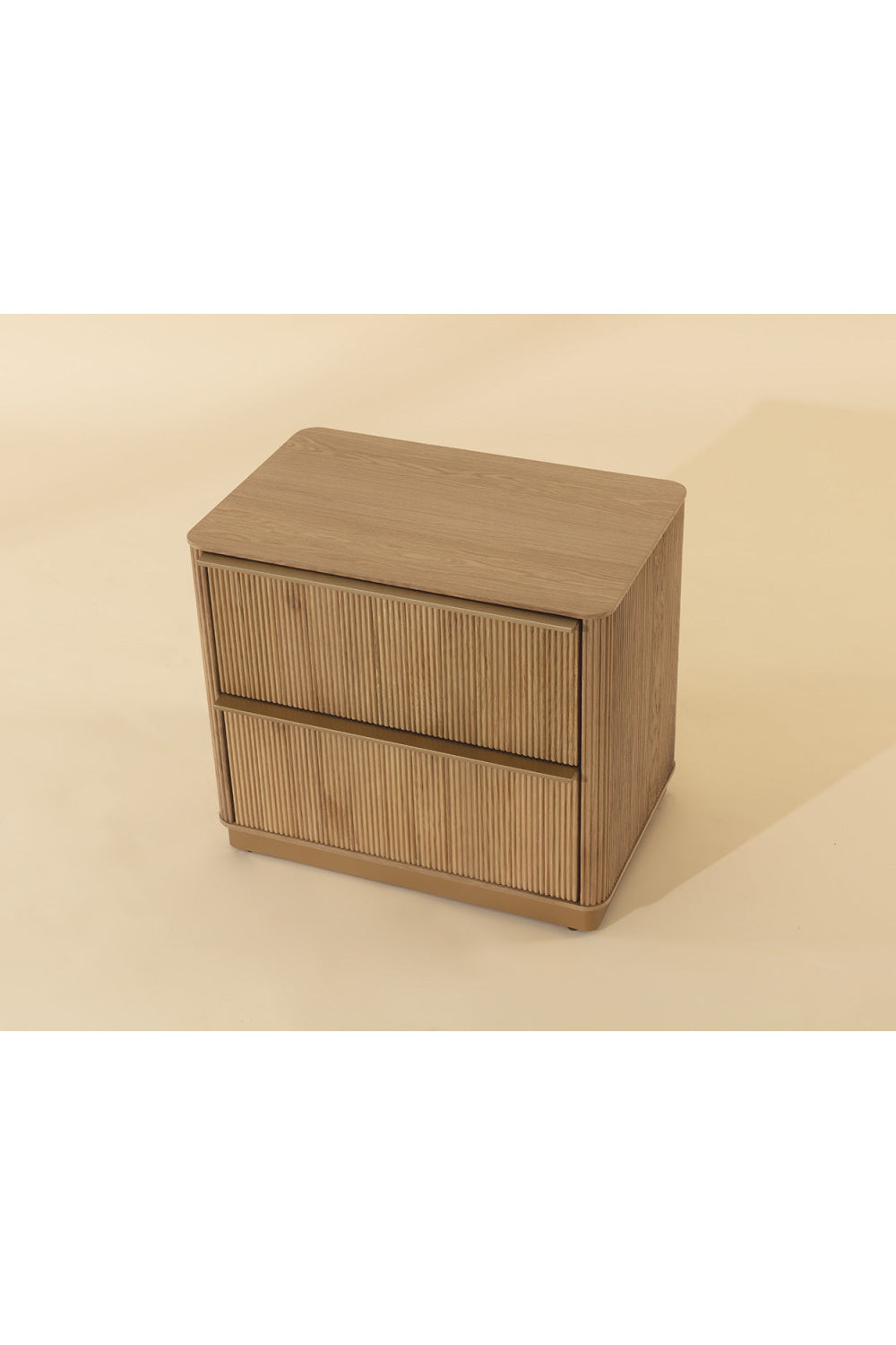   Modern European furniture - Reeded Oak 2-Drawer Nightstand - www.oroa.com | Oroa.com