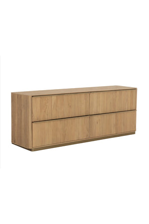   Modern European furniture - Reeded Oak 4-Drawer Dresser - www.oroa.com | Oroa.com