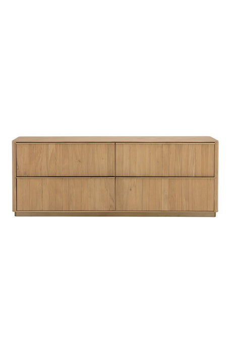   Modern European furniture - Reeded Oak 4-Drawer Dresser - www.oroa.com | Oroa.com