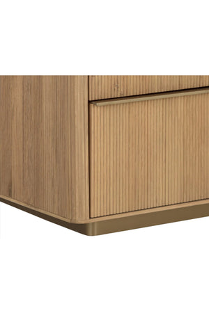   Modern European furniture - Reeded Oak 4-Drawer Dresser - www.oroa.com | Oroa.com