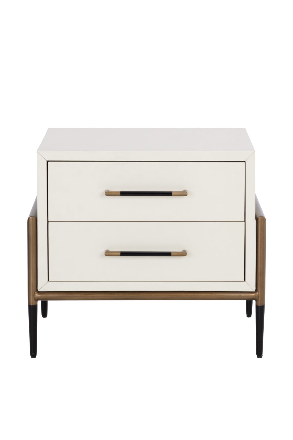   Modern European furniture - Acacia Veneer 2-Drawer Nightstand - www.oroa.com | Oroa.com
