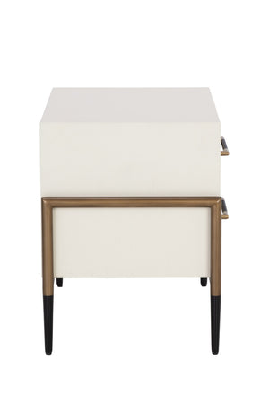   Modern European furniture - Acacia Veneer 2-Drawer Nightstand - www.oroa.com | Oroa.com