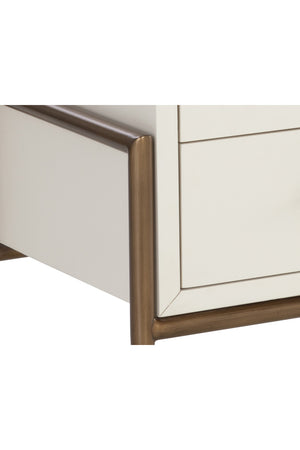   Modern European furniture - Acacia Veneer 2-Drawer Nightstand - www.oroa.com | Oroa.com