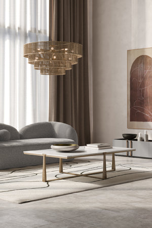   Modern European furniture - Rectangular White Marble Coffee Table - www.oroa.com | Oroa.com