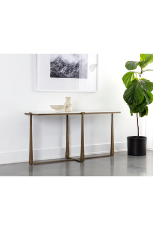   Modern European furniture - White Marble Console Table - www.oroa.com | Oroa.com