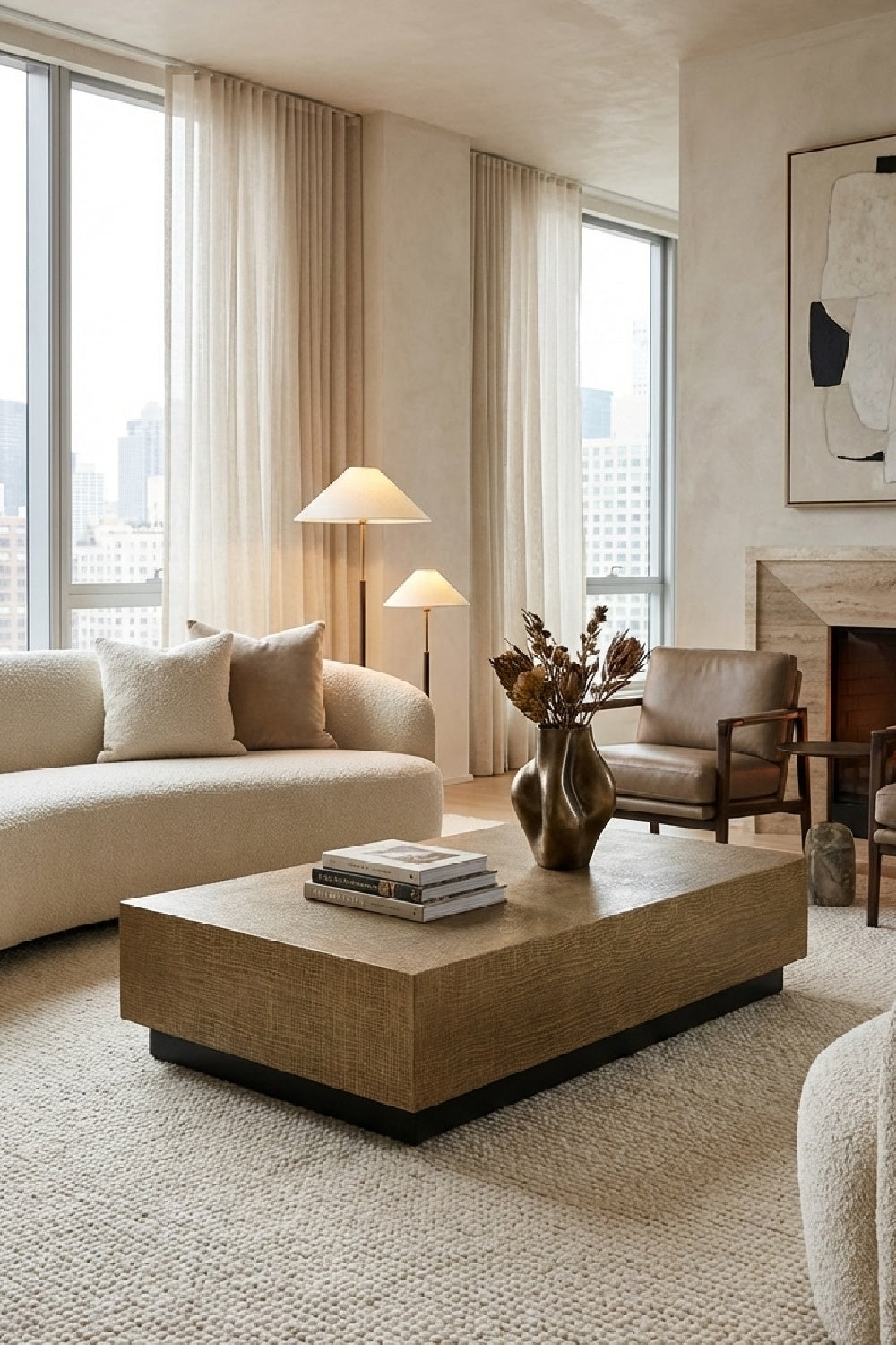   Modern European furniture - Etched Antique Brass Coffee Table - www.oroa.com | Oroa.com